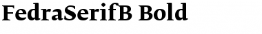 FedraSerifB Font