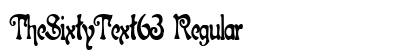 TheSixtyText63 Regular preview