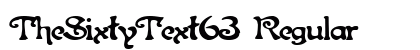 TheSixtyText63 Regular preview