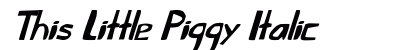 This Little Piggy Italic preview