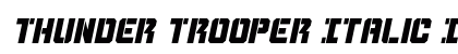 Thunder Trooper Italic Italic preview