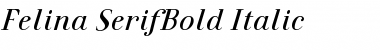 Felina SerifBold Italic Font