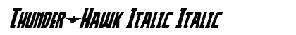 Thunder-Hawk Italic Italic preview