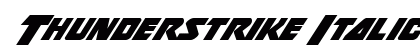 Thunderstrike Italic Italic preview