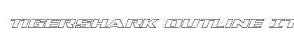 Tigershark Outline Italic Italic preview