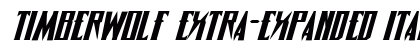 Timberwolf Extra-expanded Italic Extra-expanded Italic preview
