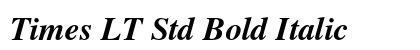 Times LT Std Bold Italic Preview