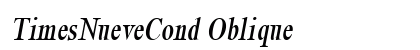 TimesNueveCond Oblique preview