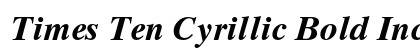 Times Ten Cyrillic Bold Inclined Preview