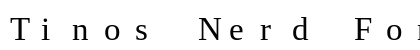 Tinos Nerd Font Mono Book Preview