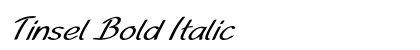 Tinsel Bold Italic Preview