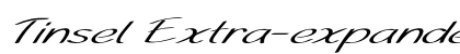 Tinsel Extra-expanded Italic Preview