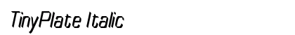 TinyPlate Italic Preview