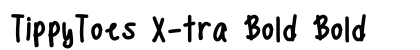 TippyToes X-tra Bold Bold preview