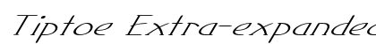 Tiptoe Extra-expanded Italic preview