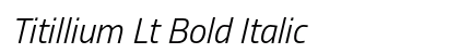 Titillium Lt Bold Italic preview