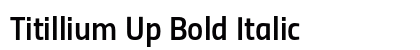 Titillium Up Bold Italic preview