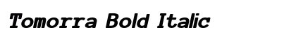 Tomorra Bold Italic preview