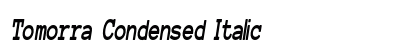 Tomorra Condensed Italic Preview