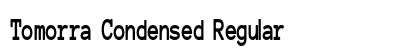 Tomorra Condensed Regular Preview