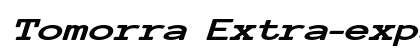 Tomorra Extra-expanded Italic preview
