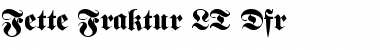 FetteFraktur LT Dfr Regular Font