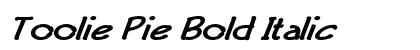 Toolie Pie Bold Italic preview