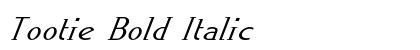 Tootie Bold Italic preview