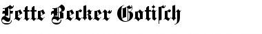 Download Fette Becker Gotisch Font