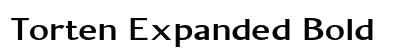 Torten Expanded Bold Preview