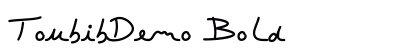 ToubibDemo Bold preview