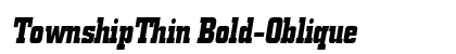 TownshipThin Bold-Oblique Preview