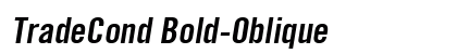 TradeCond Bold-Oblique Preview