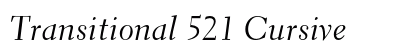 Transitional 521 Cursive preview