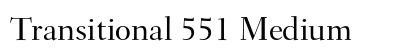 Transitional 551 Medium preview