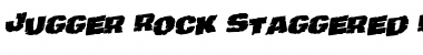 Jugger Rock Staggered Rotalic Font