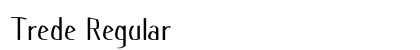 Trede Regular Preview