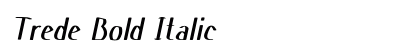 Trede Bold Italic Preview