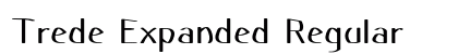 Trede Expanded Regular Preview
