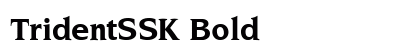 TridentSSK Bold preview
