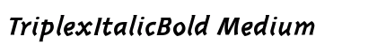 TriplexItalicBold Medium preview