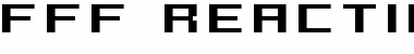 FFF Reaction Bold Extended Font