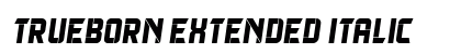Trueborn Extended Italic Preview