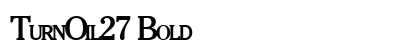 TurnOil27 Bold preview