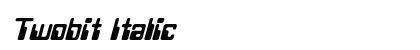 Twobit Italic Preview