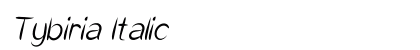 Tybiria Italic Preview