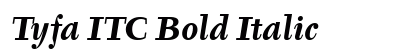 Tyfa ITC Bold Italic preview