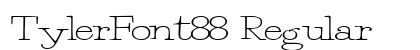 TylerFont88 Regular preview