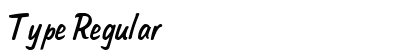Type Regular Preview