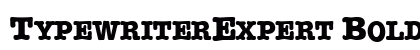 TypewriterExpert Bold preview